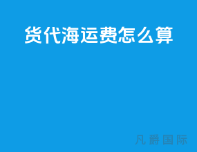 货代海运费怎么算