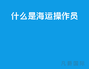 什么是海运操作员