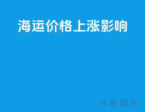海运价格上涨影响