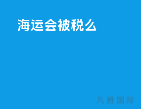 海运10kg会被税么
