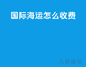 国际海运怎么收费