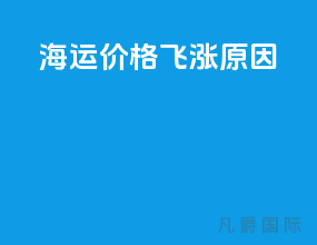海运价格飞涨原因