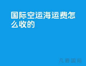 国际空运海运费怎么算的