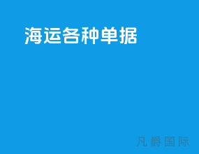 海运各种单据