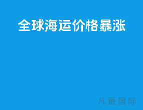 全球海运价格暴涨