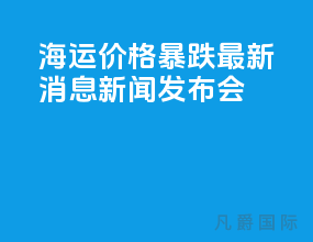 海运价格暴跌最新消息新闻发布会