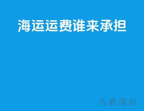 fob海运运费谁来承担