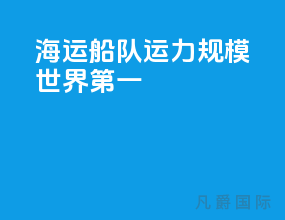 海运船队运力规模世界第一