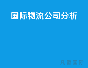 国际物流公司分析