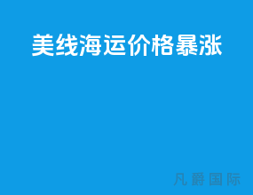 美线海运价格暴涨