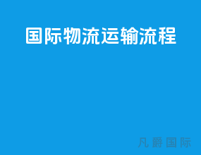 国际物流运输流程