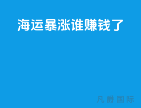 海运暴涨谁赚钱了