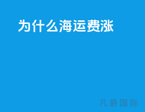 为什么海运费涨