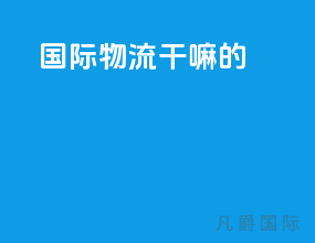 国际物流干嘛的