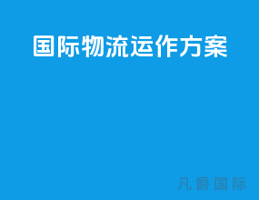 国际物流运作方案