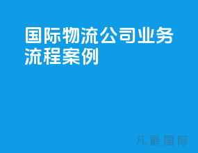 国际物流公司业务流程案例