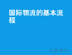 国际物流的基本流程