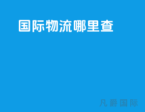 国际物流哪里查