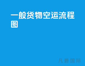 一般货物空运流程图