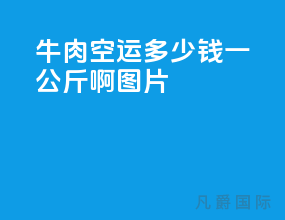 牛肉空运多少钱一公斤啊图片