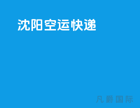 沈阳空运快递