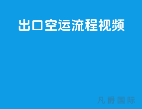 出口空运流程视频