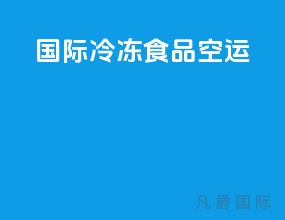 国际冷冻食品空运