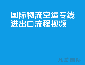 国际物流空运专线进出口流程视频