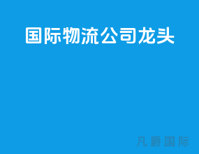 国际物流公司龙头
