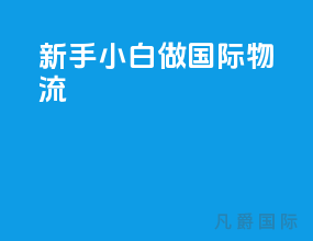 新手小白做国际物流