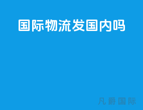 国际物流发国内吗