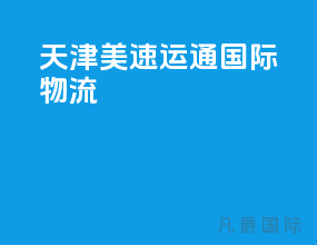 天津美速运通国际物流