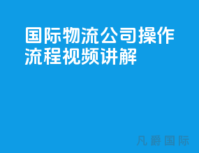国际物流公司操作流程视频讲解