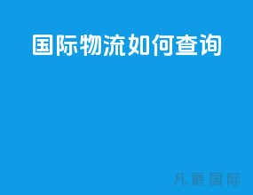 国际物流如何查询