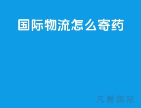 国际物流怎么寄药