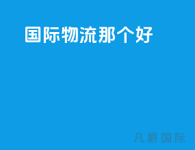 国际物流那个好