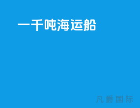 一千吨海运船