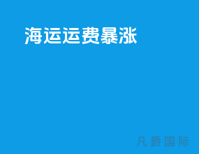 海运运费暴涨