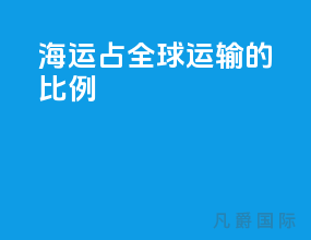 海运占全球运输的比例