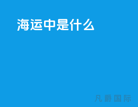 海运中ffe是什么