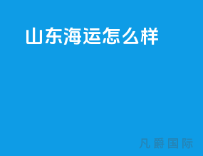 山东海运怎么样