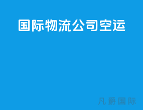 国际物流公司空运