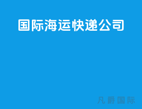 国际海运快递公司