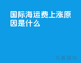 国际海运费上涨原因是什么