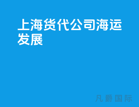 上海货代公司海运发展