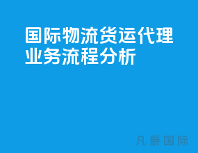 国际物流货运代理业务流程分析