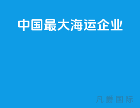 中国最大海运企业