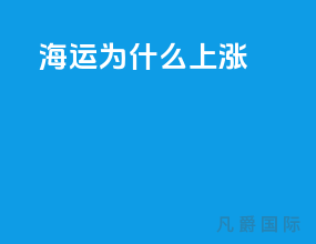 海运为什么上涨
