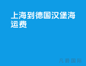 上海到德国汉堡海运费