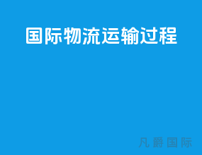 国际物流运输过程